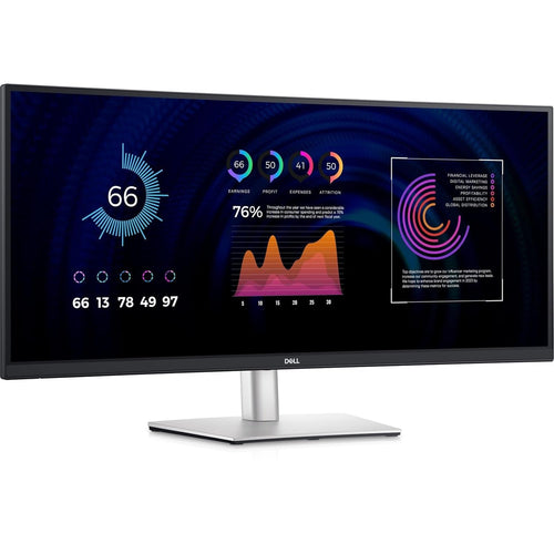 Dell P3424WE 34-inch Ultrawide Monitor with 1440p Curved Display and USB-C Hub Connectivity