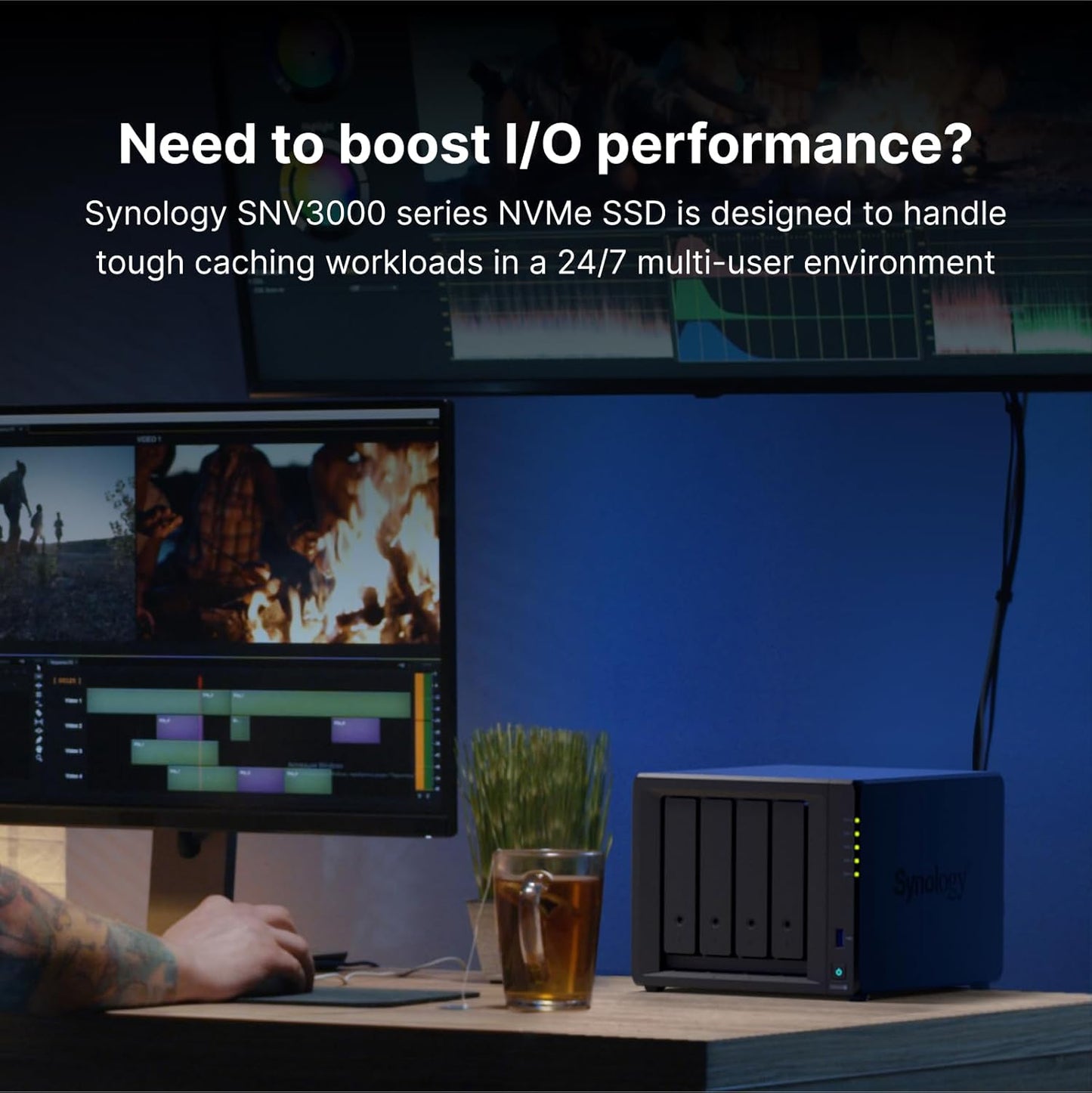Synology SNV3410 800GB M.2 2280 NVME SSD Internal Solid State Drive for NAS