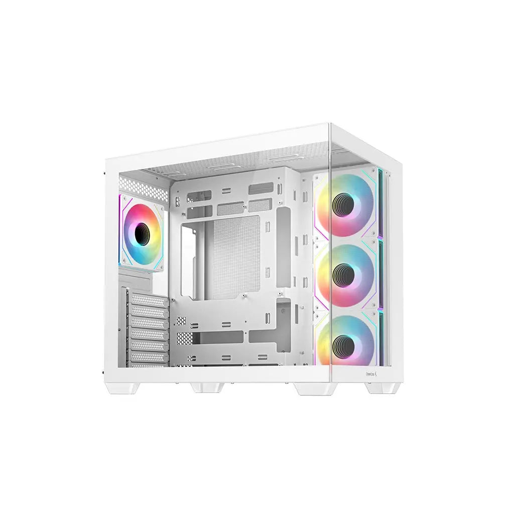DeepCool CG530 4F Tempered Glass ATX Mid Tower Cabinet-White