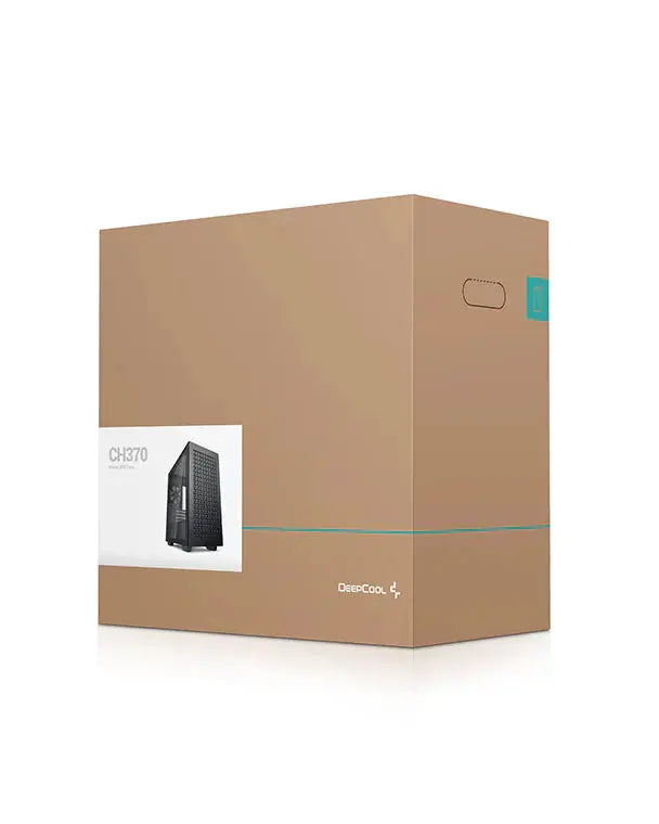 Deepcool CH370 Minimalistic M-ATX Tempered Glass Side Panel Mini-Tower Cabinet - Black