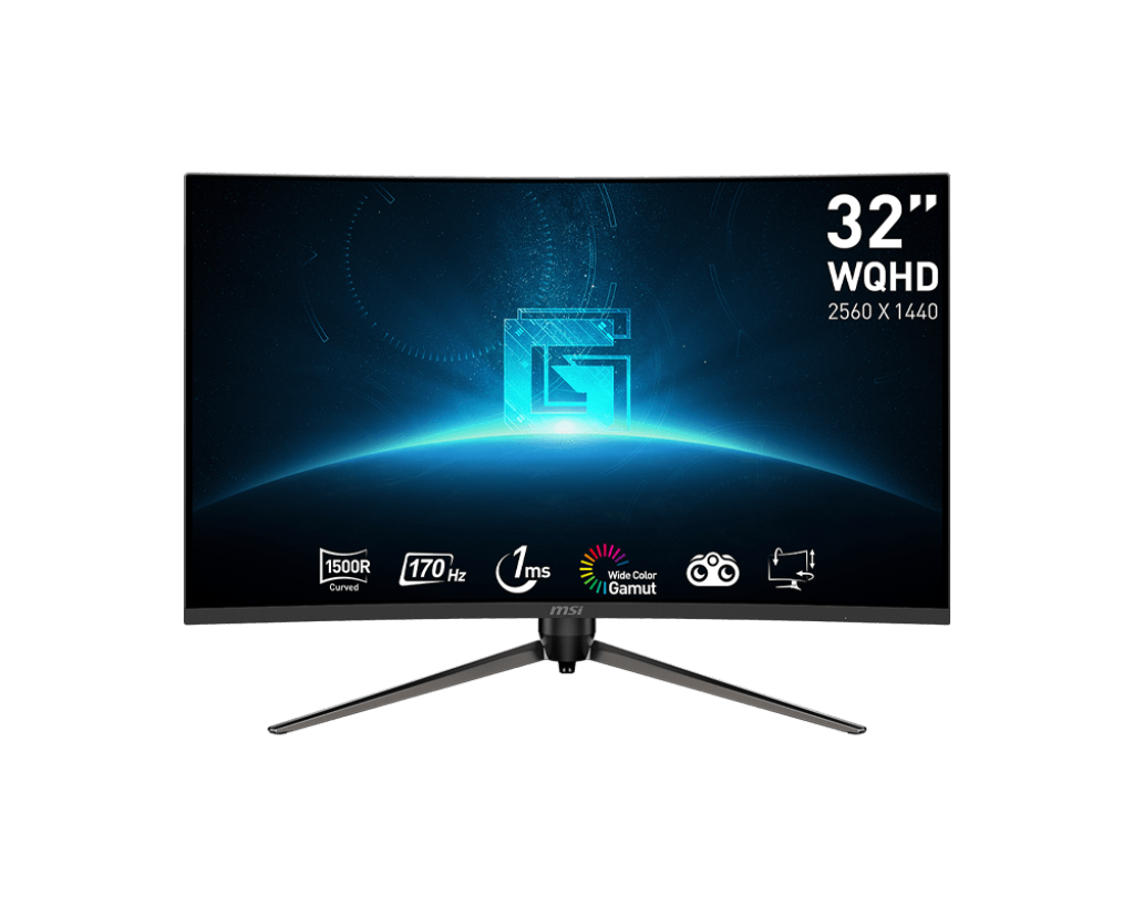 MSI G32CQ5P 31.5 Inch 170hz Refresh rate FHD VA Panel WQHD Curved Gaming Monitor