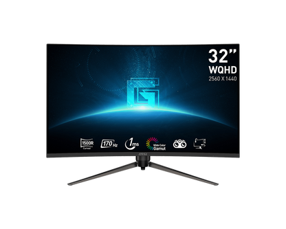 MSI G32CQ5P 31.5 Inch 170hz Refresh rate FHD VA Panel WQHD Curved Gaming Monitor