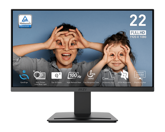 MSI PRO MP223 E2 21.5" Full-HD 100Hz 1ms Business Monitor