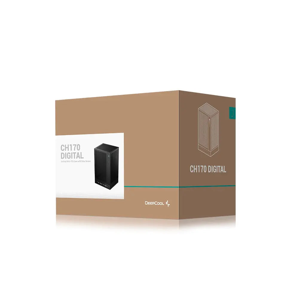 DeepCool CH170 Digital Mini ITX Computer Cabinet - Black