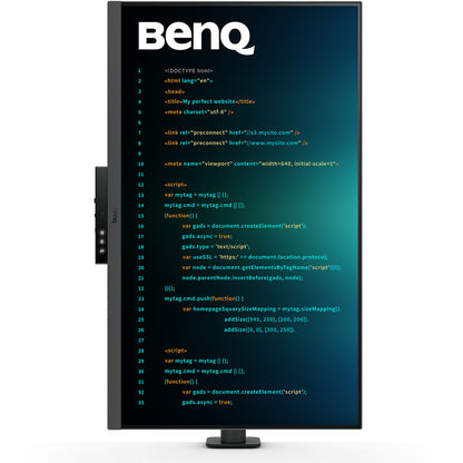 BenQ RD320UA 32” 2160p 4K UHD Programming Monitor with MoonHalo Flexible Arm and Built-in Speaker