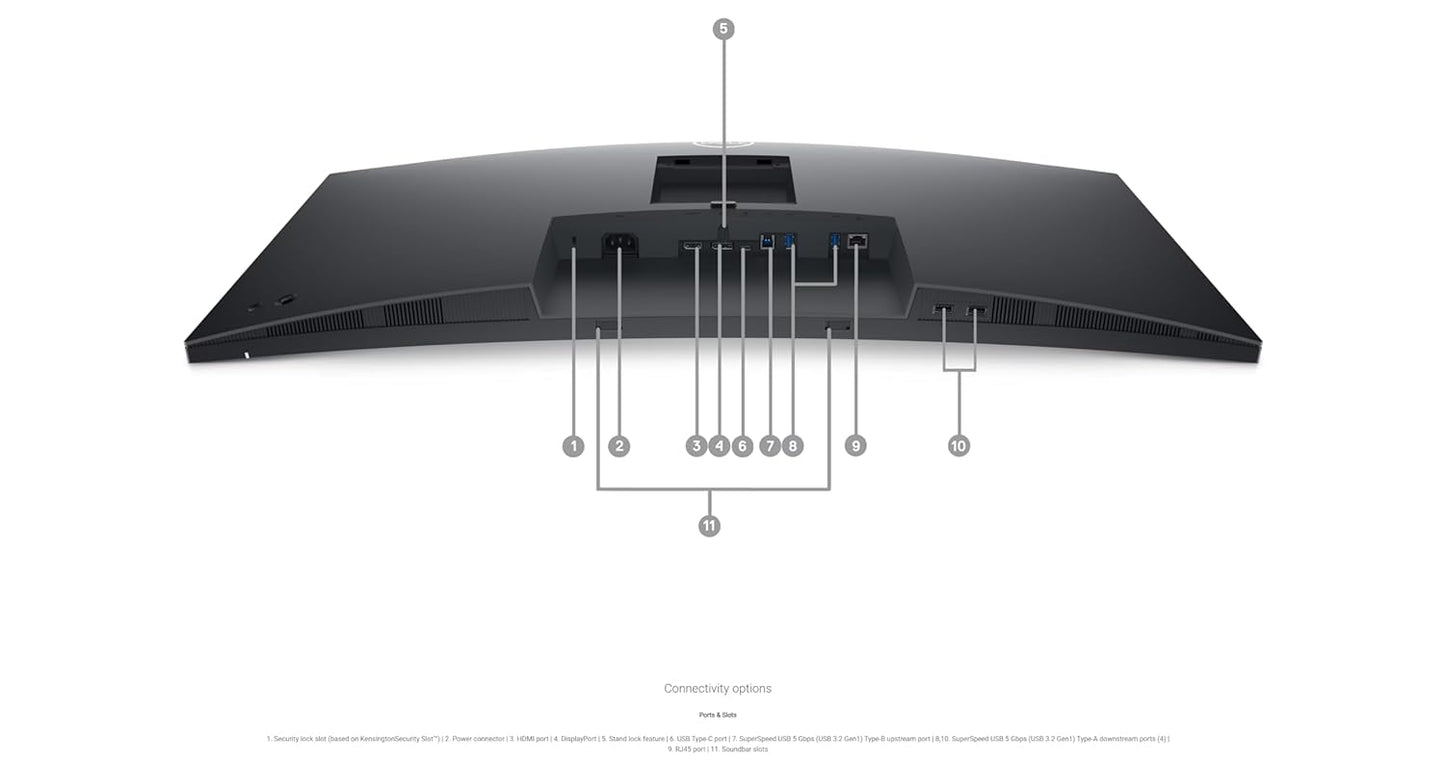Dell P3424WE 34-inch Ultrawide Monitor with 1440p Curved Display and USB-C Hub Connectivity