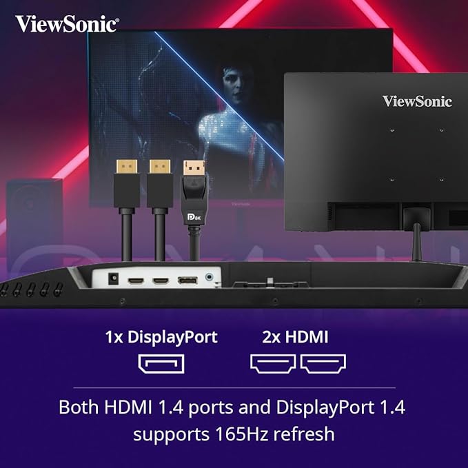 ViewSonic VX2728 Omni 27” 180Hz HDR10 1080p FHD IPS Panel Gaming Monitor with Speakers