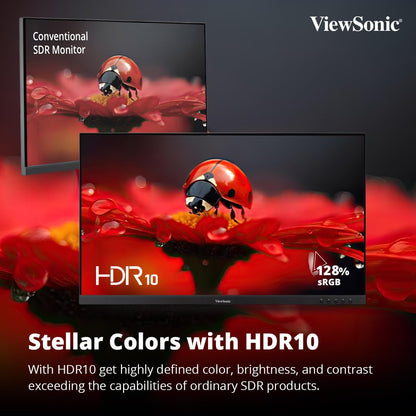 ViewSonic 32" VA3209U-4K UHD IPS HDR10 USB Type-C Monitor with Speakers
