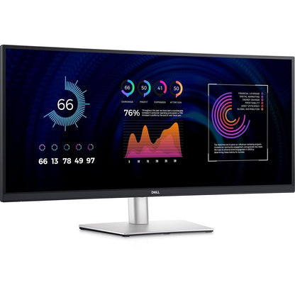 Dell P3424WE 34-inch Ultrawide Monitor with 1440p Curved Display and USB-C Hub Connectivity