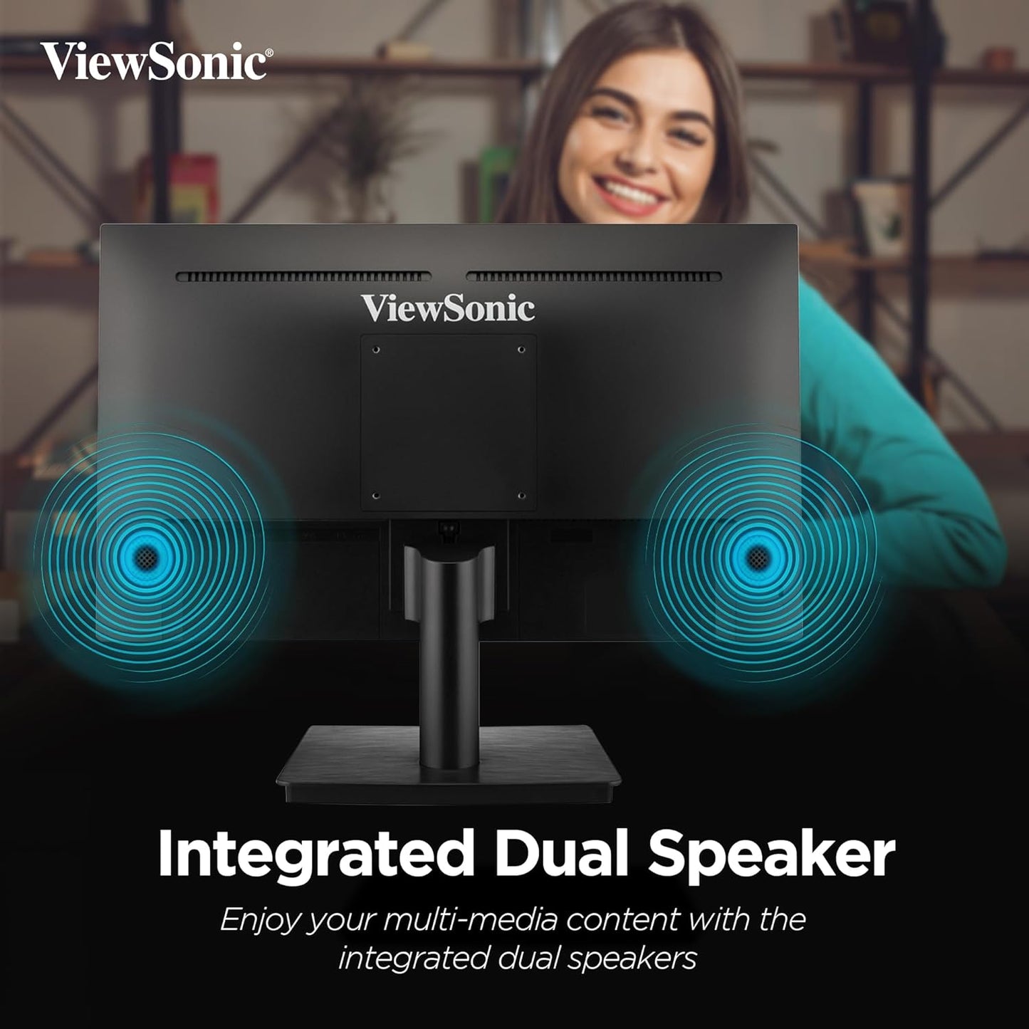 ViewSonic 22 Inch Full HD IPS 100Hz Adaptive Sync Flicker Free sRGB Eye-Care Technology Monitor