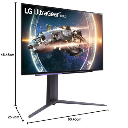 LG UltraGear 27GR95QE-B 27" OLED QHD 240Hz 0.03ms FreeSync Premium Gaming Monitor