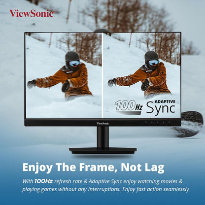 ViewSonic 22 Inch Full HD IPS 100Hz Adaptive Sync Flicker Free sRGB Eye-Care Technology Monitor