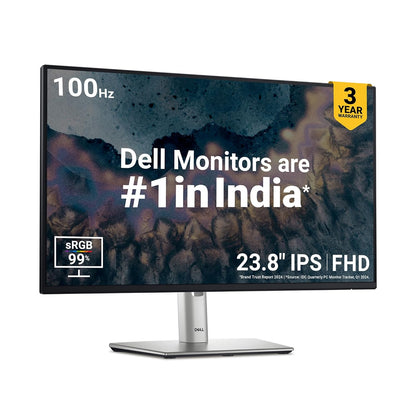 Dell P2425H 24" 100Hz 1080p FHD Flat Antiglare IPS Panel Monitor