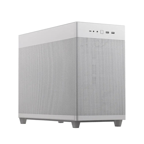 ASUS Prime AP201 Micro-ATX White Cabinet with Pre-installed 120mm Fan and USB Type-C