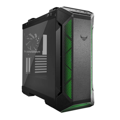 ASUS TUF Gaming GT501 ATX Mid Tower Cabinet with Three RGB 120mm Fans and Tempered Glass Side Panel