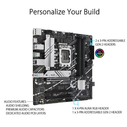ASUS PRIME B760M-A Intel LGA 1700 Micro-ATX DDR5 Motherboard