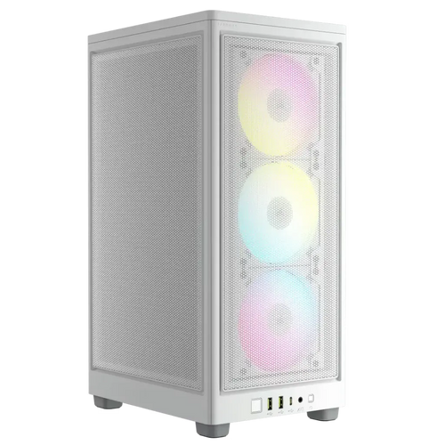 CORSAIR 2000D RGB AIRFLOW Mini-ITX PC Case - White