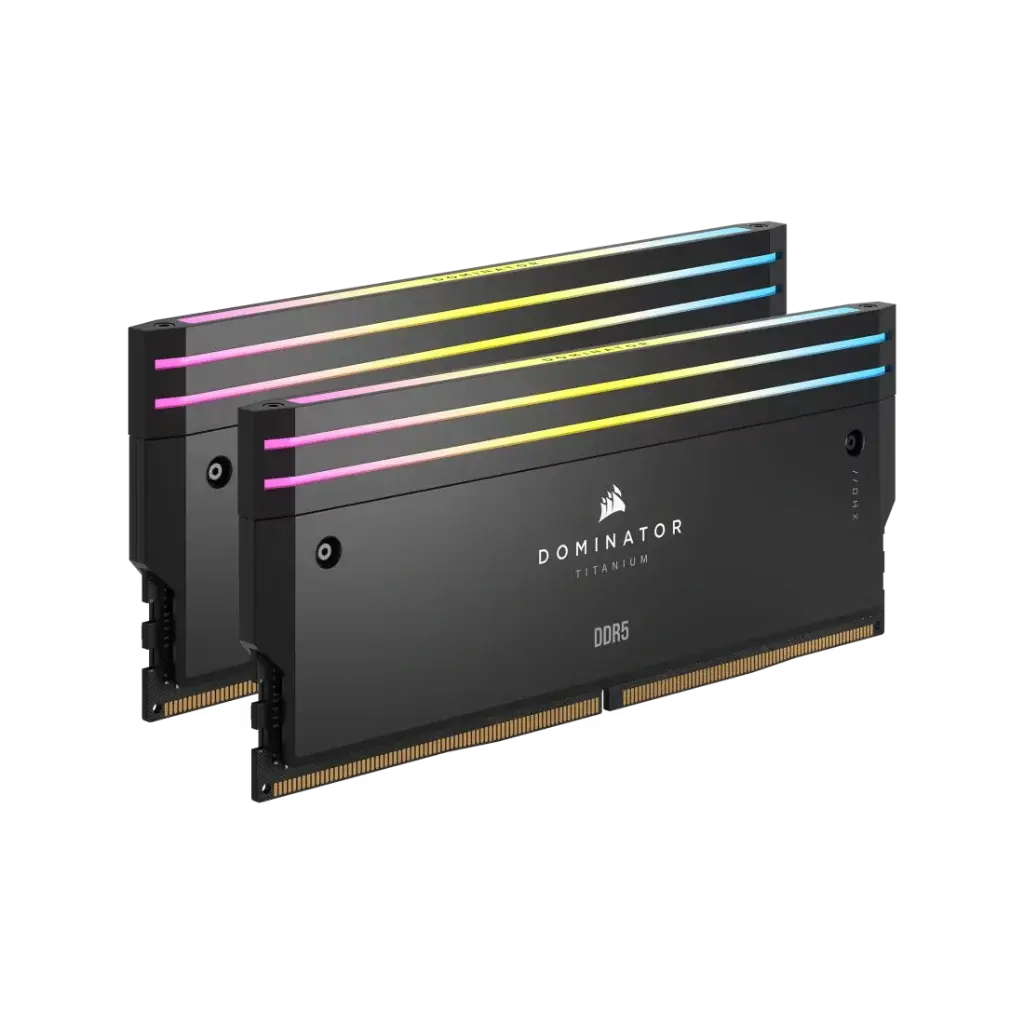 Corsair Dominator Titanium 96GB (2x48GB) DDR5 RAM 6600MHz CL32 Gaming Desktop Memory-Black