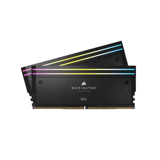 Corsair Dominator Titanium 96GB (2x48GB) DDR5 RAM 6600MHz CL32 Gaming Desktop Memory-Black