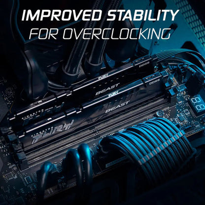 Kingston Fury Beast 32GB DDR5 RAM 5200MHz CL40 Gaming Desktop Memory