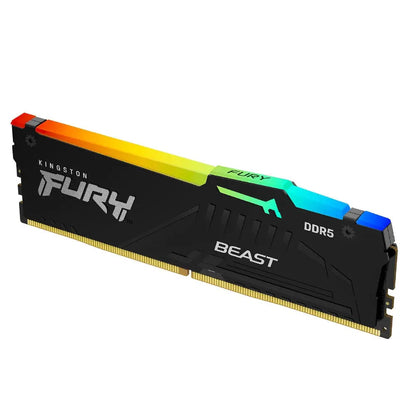Kingston Fury Beast 32GB DDR5 RAM 5200MHz CL40 RGB Gaming Desktop Memory