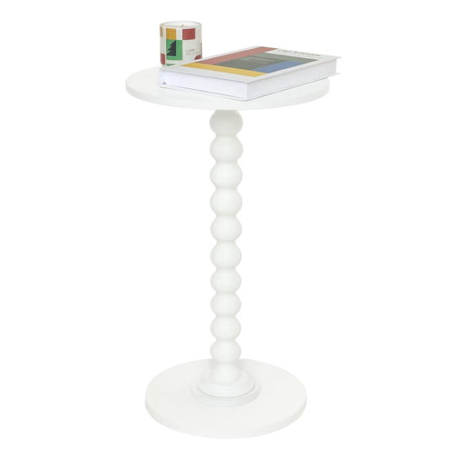 Wooden Round Side Table for Bedrooms