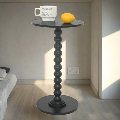 Wooden Round Side Table for Bedrooms