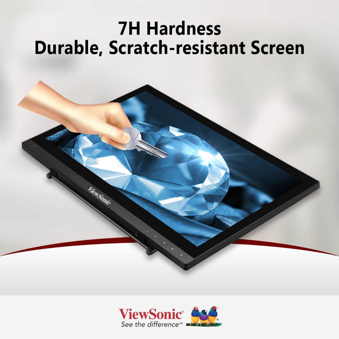 ViewSonic TD1630-3 16" HD 768p TN Panel Portable Touch Screen Monitor with Speaker