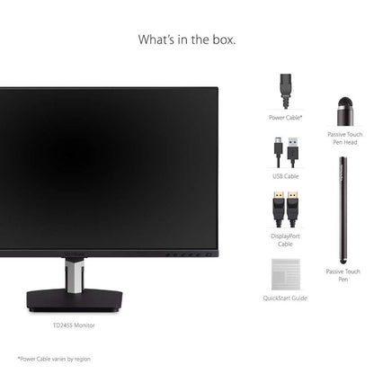 ViewSonic TD2455 24" FHD IPS Panel USB Type-C Touch Screen Monitor with Speakers