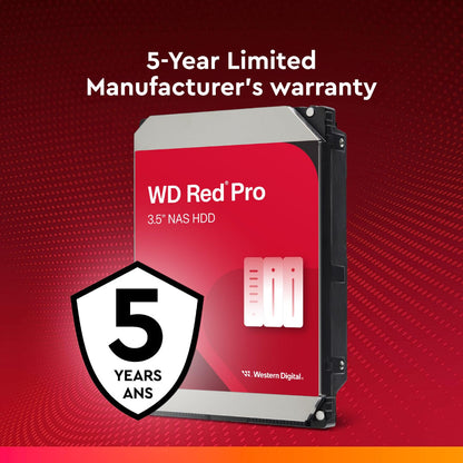Western Digital WD Red Pro 10TB NAS Internal HDD 7200RPM SATA 6Gb/s 512MB Cache 3.5 Inch WD103KFBX