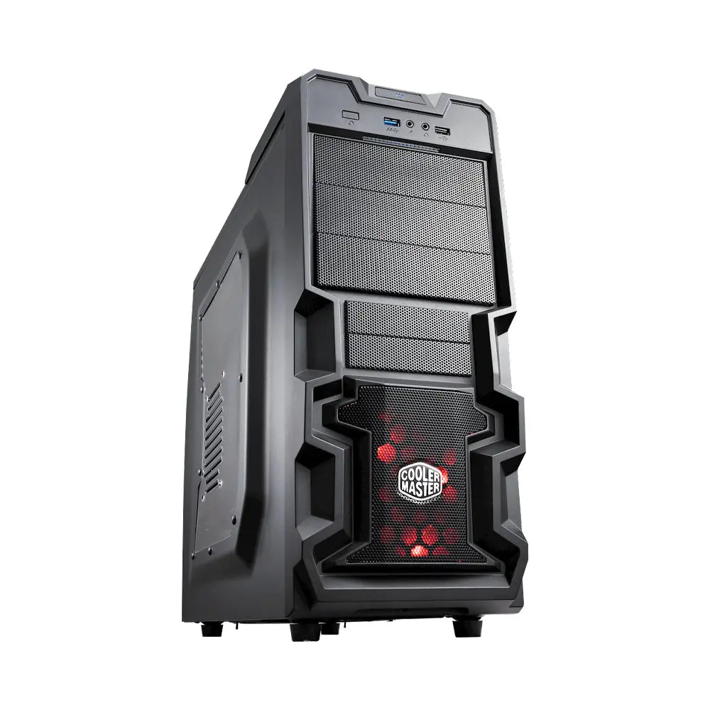 Cooler Master K380 ATX Mid-Tower Cabinet with Pre-Installed 120mm LED Fan