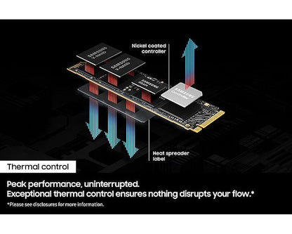 Samsung 9100 Pro 4TB NVMe M.2 2280 Internal Solid State Drive - Black