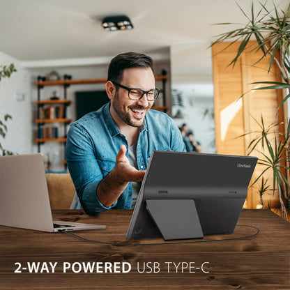 ViewSonic VA1655 16” 60Hz 1080p FHD USB Type-C IPS Panel Portable Monitor with Dual Speakers