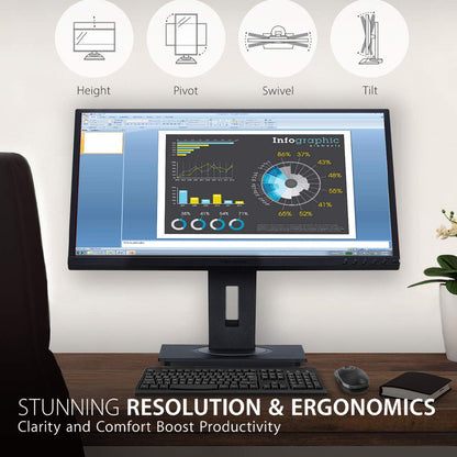 ViewSonic VG2448 24" 60Hz 1080p FHD IPS Panel Business Monitor with Speakers