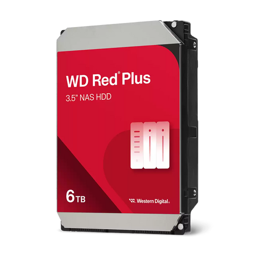 Western Digital WD Red Plus 6TB 3.5" SATA 5400 RPM NAS Internal Hard Disk Drive
